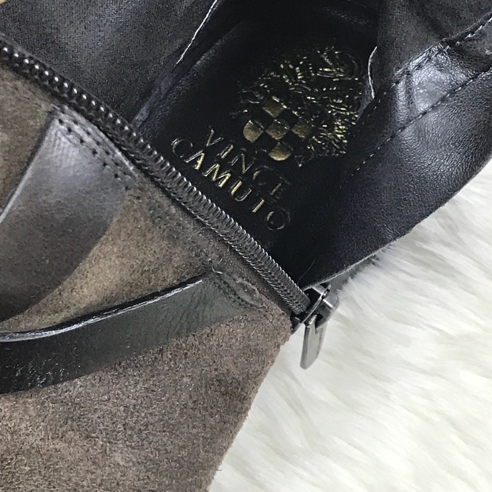 New Vince Camuto Jaran Leather Suede Riding Boots - Picture 8 of 8